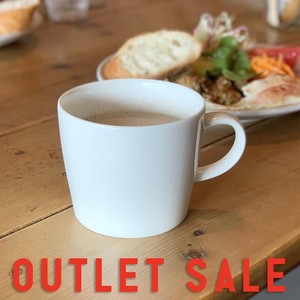 Outlet Leisurely Cafe Au Lait Mug 2 80 ml Plates Mug Pottery Cup Made in Japan