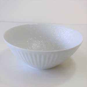 Bowl L White Made in Japan HASAMI Ware Large Bowl Party