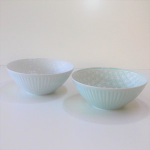 Bowl L Blue Made in Japan HASAMI Ware Large Bowl Party