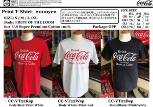 Coca-Cola コカ・コーラ 【 Tシャツ/1950年代 Have a Coke 】フルーツオブザルーム  CC-VT22sp