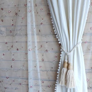 Cotton Velvet Bonbon Curtain 105 40 cm
