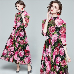 Casual Dress Chiffon Spring One-piece Dress Ladies' M NEW