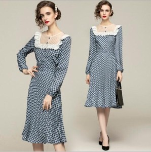 Casual Dress Long Sleeves Spring One-piece Dress Ladies' M NEW