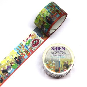 Masking tape Rabbit Lapin World Trip Russia-Moscow-  TR3002 25mm×5ｍ