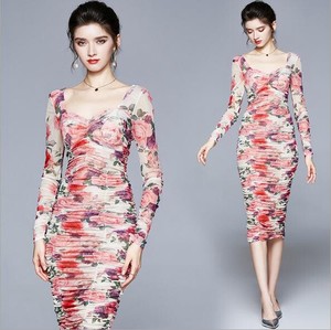 Casual Dress Slim Spring One-piece Dress Ladies' NEW