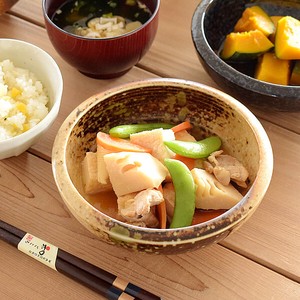 （17cm大）健康煮物ボウル【中鉢 日本製 美濃焼 和食器】