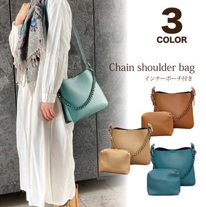 Inner Pouch Attached Chain Shoulder Bag