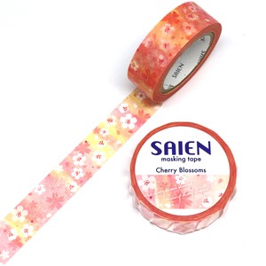 Masking tape Cherry Blossoms  UR0173 15mm×10m