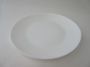 【割れにくいガラス食器　全面物理強化】オパール　大皿