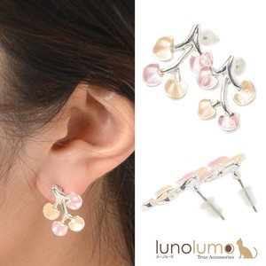 Pierced Earringss sliver Mini Pastel Ladies'