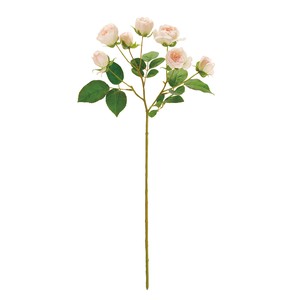 【セール品】MAGIQ　ハートウォームローズ　ホワイト/ピンク　造花　バラ
