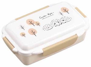 【hedgehog】　弁当箱(仕切付)　ランチボックス　　ハリネズミ 抗菌<日本製>