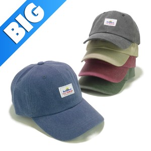 【年間品】SHF−BIGSIZEワッペンウォッシュコットンローキャップ　ヤング帽子