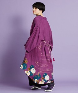 Peony Kimono Long Cape UV Cut Processing 3 Japanese Clothing Style Kimono