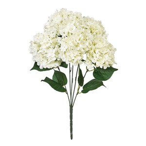 【セール品】MAGIQ　ミルハイドレンジアブッシュ（アジサイ）＃1　ホワイト　造花
