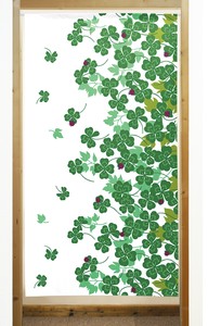 Japanese Noren Curtain Clover 85 x 150cm Made in Japan