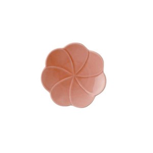 小田陶器 コトハナ 11小皿 立葵 赤[日本製/美濃焼/和食器]
