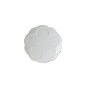 小田陶器 コトハナ 11小皿 天竺牡丹 白[日本製/美濃焼/和食器]