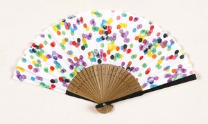 Japanese Fan Hand Fan Polka Dot