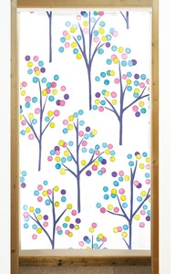 Japanese Noren Curtain Pastel 85 x 150cm Made in Japan