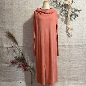 Casual Dress Hooded Organic Cotton One-piece Dress Ladies'