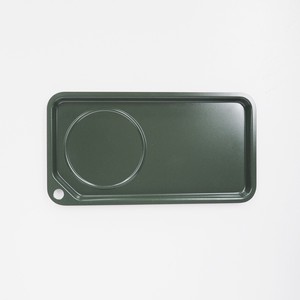FLAT GREEN Alluminum Metal Single Tray Color Green