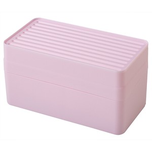 小物收纳盒 粉色 日本制造