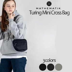 MATHEMATIK【Turing mini cross bag】 ミニクロスバッグ 軽量 おしゃれ 生活防水 機能 スマート 多機能 バ