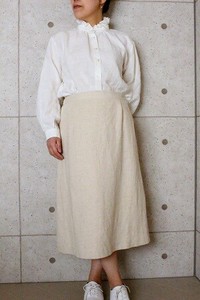 【2021フォーマル】日本製 綿麻プリペラ台形スカート№820304