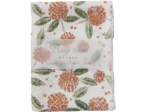 Body Towel Made in Japan Floral Pattern