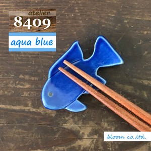 Animal Craft Aqua Blue Chopstick Rest Mino Ware Made in Japan