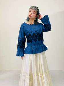 Button-Up Shirt/Blouse Embroidered