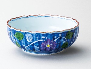 Hasami ware Main Dish Bowl Porcelain Arabesques Made in Japan