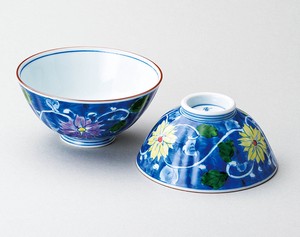 Hasami ware Rice Bowl Porcelain Arabesques Made in Japan