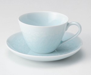 快山窯　つる唐草兼用碗皿　【日本製  陶器  美濃焼】