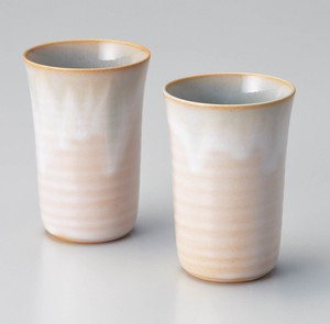 天龍窯ガラス釉　ソライロペアカップ【日本製  陶器  萩焼】