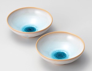 天龍窯ガラス釉　ソライロペア小鉢【日本製  陶器  萩焼】