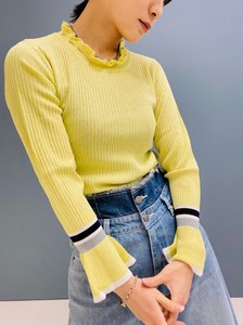 Sweater/Knitwear Color Palette Knitted High-Neck Lame