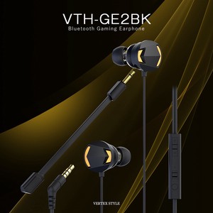 ゲーミングイヤホン マイク付き 有線 高音質 重低音 テレワーク 自宅 クリア ダイナミック型  VTH-GE2BK