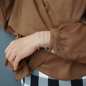 〔Silver925〕オーバルチェーンブレスレット(bracelet)