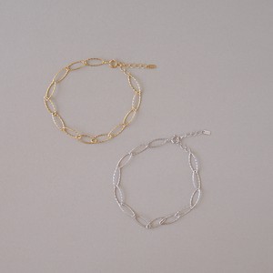 〔Silver925〕シャイニングオーバルチェーンブレスレット(bracelet)