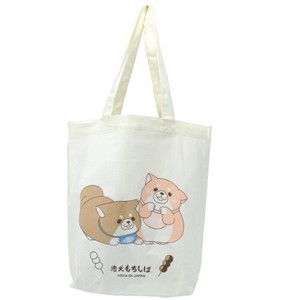"Mochishiba" Shiba Inu Dog With gusset Cotton Bag Sakura