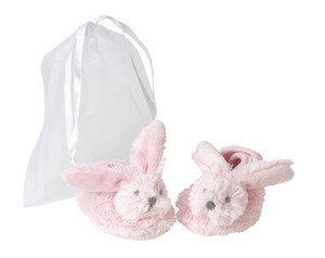 Babies Accessories Slipper Pink Rabbit Organdy