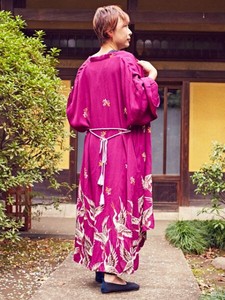 【カヤ】鶴模様UV羽織り ○3D展 BEPPIN和装スタイル 着物羽織