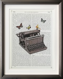 アートフレーム　マリオン・マコネギー Marion McConaghie Typewriter