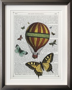 アートフレーム　マリオン・マコネギー Marion McConaghie Butterflies & Balloon