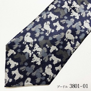 Dog pattern tie「プードル」ネクタイ