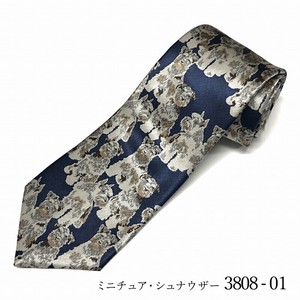 Dog pattern tie「ミニチュア・シュナウザー」ネクタイ