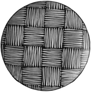 Plate Checkered Made in Japan