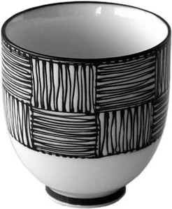 Japanese Tea Cup Checkered Made in Japan